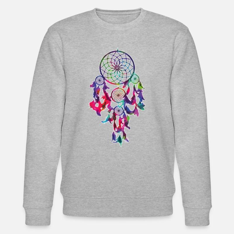 Traumfänger - Stanley/Stella Unisex Bio-Sweatshirt CHANGER  - Grau meliert