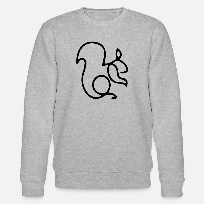 Écureuil onlin - Sweat bio CHANGER Stanley/Stella Unisexe - gris chiné