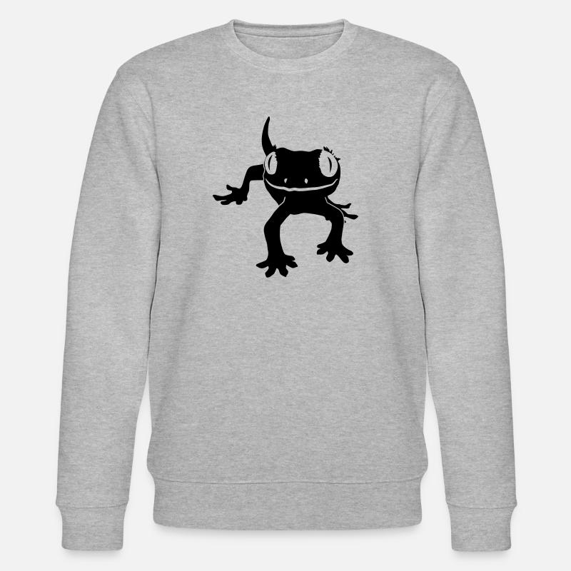Crested gecko - Stanley/Stella CHANGER Unisex Organic Sweatshirt - heather grey