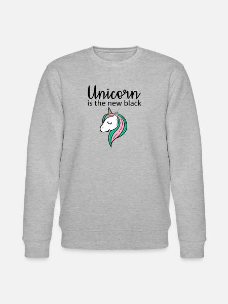 Unicorn is the new black - Stanley/Stella CHANGER Unisex Organic Sweatshirt - heather grey