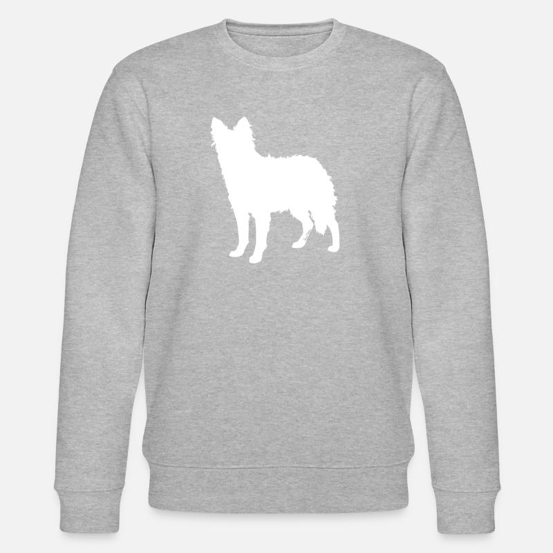 Regenbogen Himmel Weiße Mudi - Stanley/Stella Unisex Bio-Sweatshirt CHANGER - Grau meliert