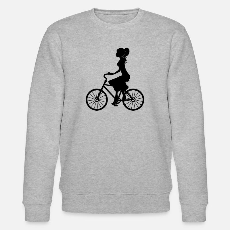 Fahrrad Mädchen - Stanley/Stella Unisex Bio-Sweatshirt CHANGER  - Grau meliert