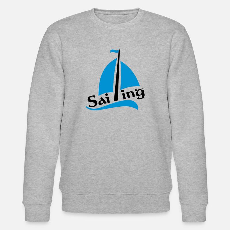 Segelboot - Stanley/Stella Unisex Bio-Sweatshirt CHANGER  - Grau meliert