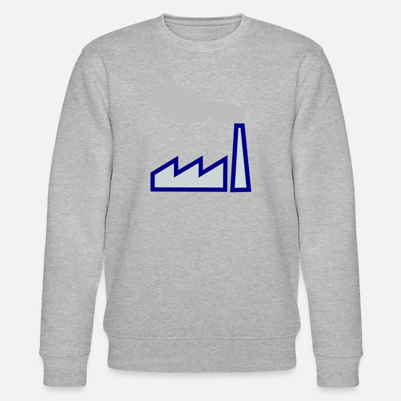 Industrie! Geschenk Idee Geschenkidee - Stanley/Stella Unisex Bio-Sweatshirt CHANGER  - Grau meliert