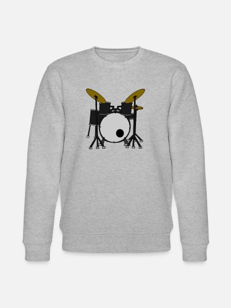 Drums / Drums - Stanley/Stella CHANGER Unisex Organic Sweatshirt - heather grey