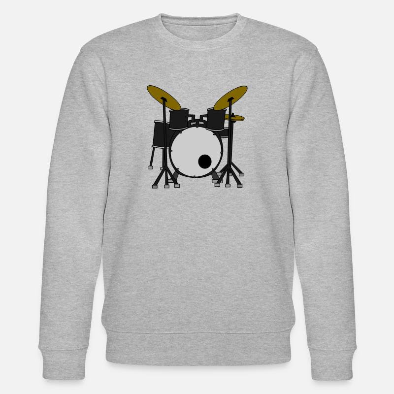 Schlagzeug / Drums - Stanley/Stella Unisex Bio-Sweatshirt CHANGER  - Grau meliert