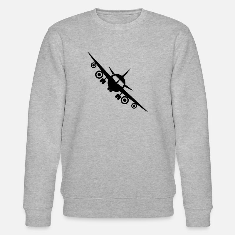 Fly a plane - Stanley/Stella CHANGER Unisex Organic Sweatshirt - heather grey