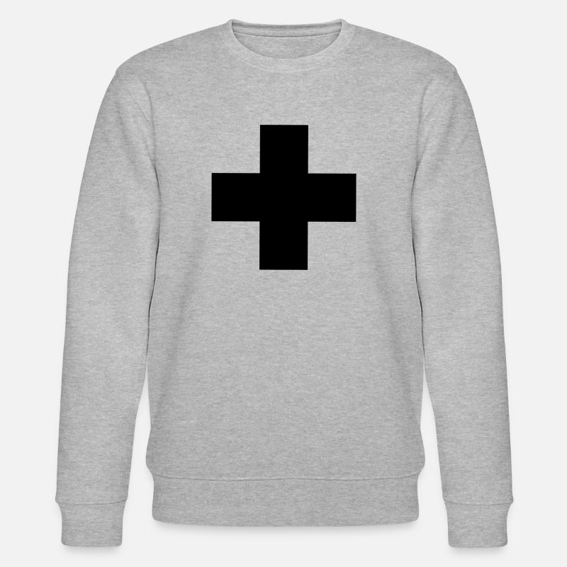 Kreuz Symbol - Stanley/Stella Unisex Bio-Sweatshirt CHANGER  - Grau meliert