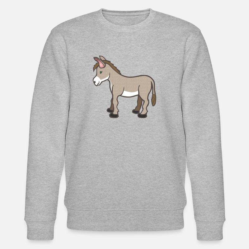 Esel - Stanley/Stella Unisex Bio-Sweatshirt CHANGER  - Grau meliert