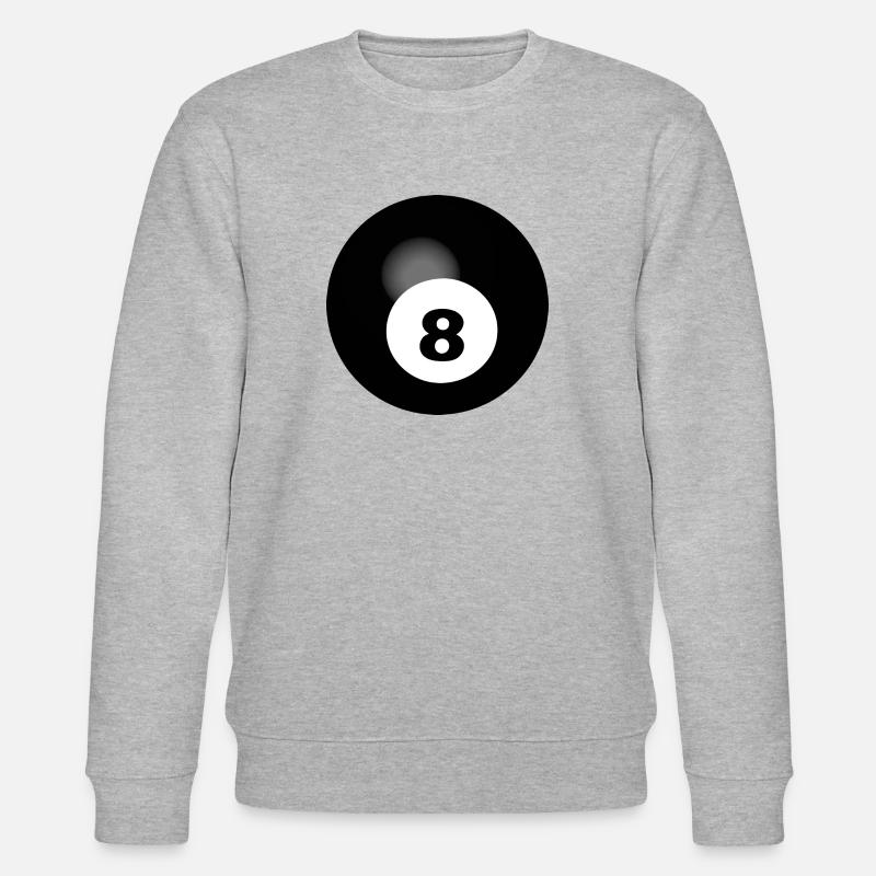 Noir 8 Billard - Sweat bio CHANGER Stanley/Stella Unisexe - gris chiné