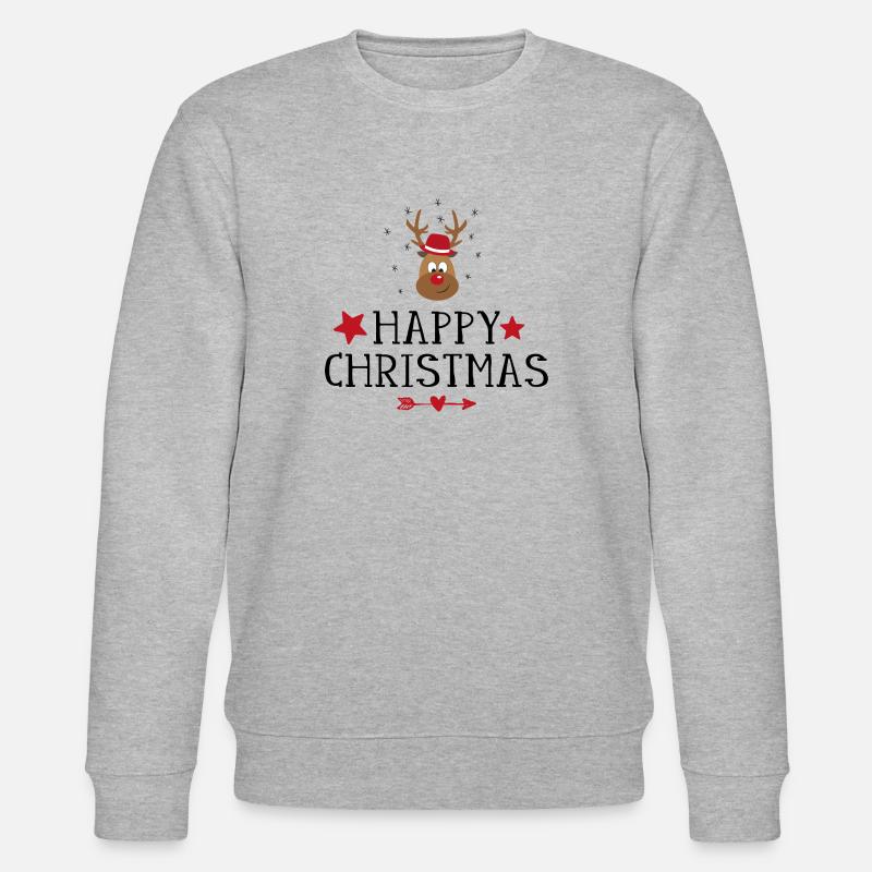 Weihnachten - Stanley/Stella Unisex Bio-Sweatshirt CHANGER  - Grau meliert