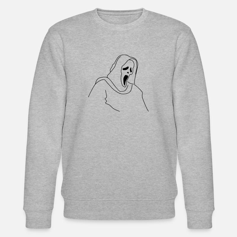 Scream Halloween - Stanley/Stella Unisex Bio-Sweatshirt CHANGER  - Grau meliert