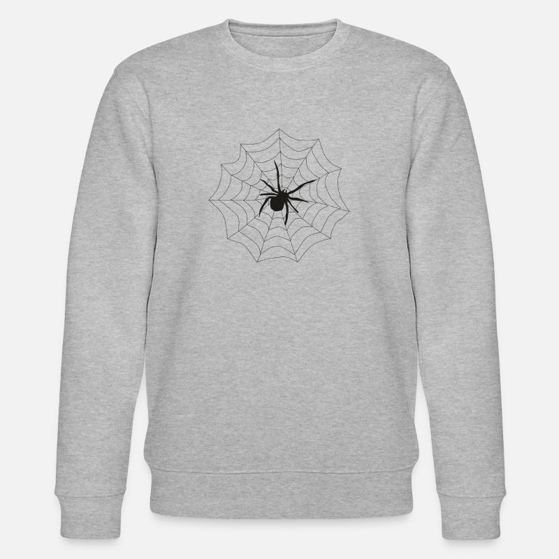 Spinne Netz - Stanley/Stella Unisex Bio-Sweatshirt CHANGER  - Grau meliert