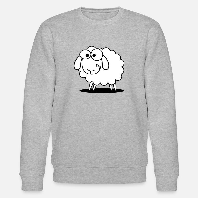 Witziges Schaf - Stanley/Stella Unisex Bio-Sweatshirt CHANGER  - Grau meliert