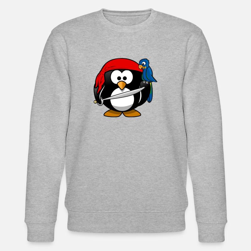 Pinguin - Stanley/Stella Unisex Bio-Sweatshirt CHANGER  - Grau meliert
