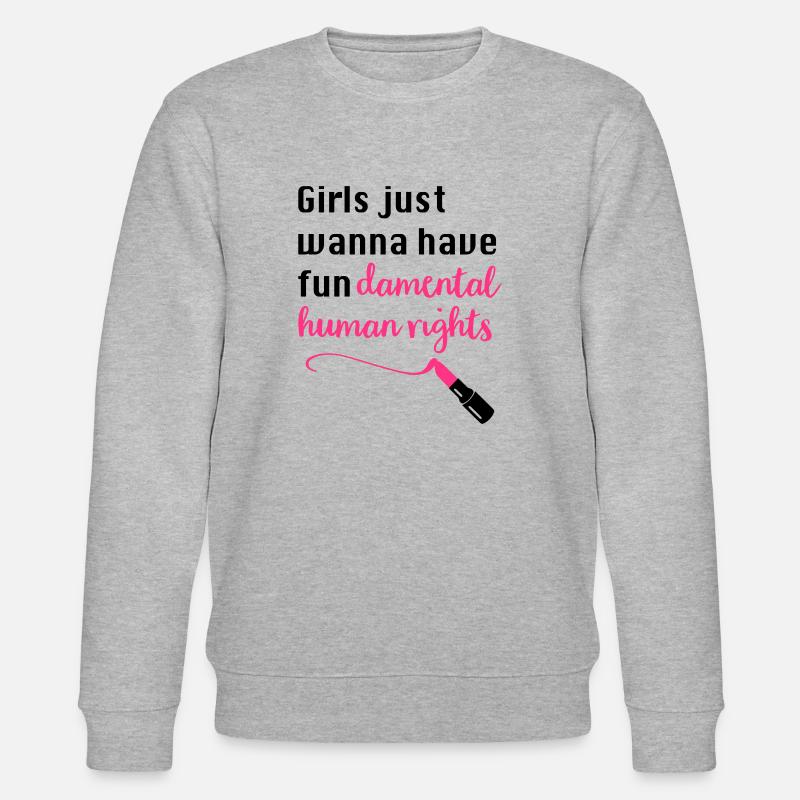 Frauenrechte - Stanley/Stella Unisex Bio-Sweatshirt CHANGER  - Grau meliert