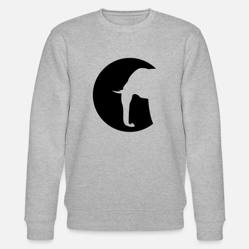 Elefant - Stanley/Stella Unisex Bio-Sweatshirt CHANGER  - Grau meliert