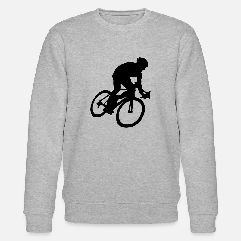 Biker, radfahren, radfahrer - Stanley/Stella Unisex Bio-Sweatshirt CHANGER  - Grau meliert