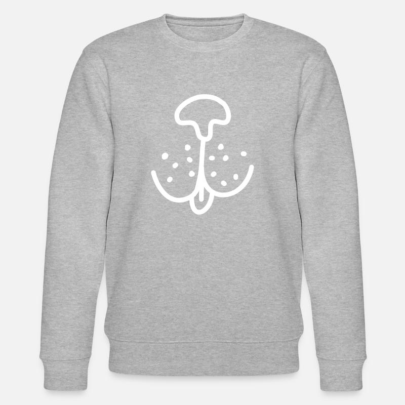 Des moustaches de chien - Sweat bio CHANGER Stanley/Stella Unisexe - gris chiné