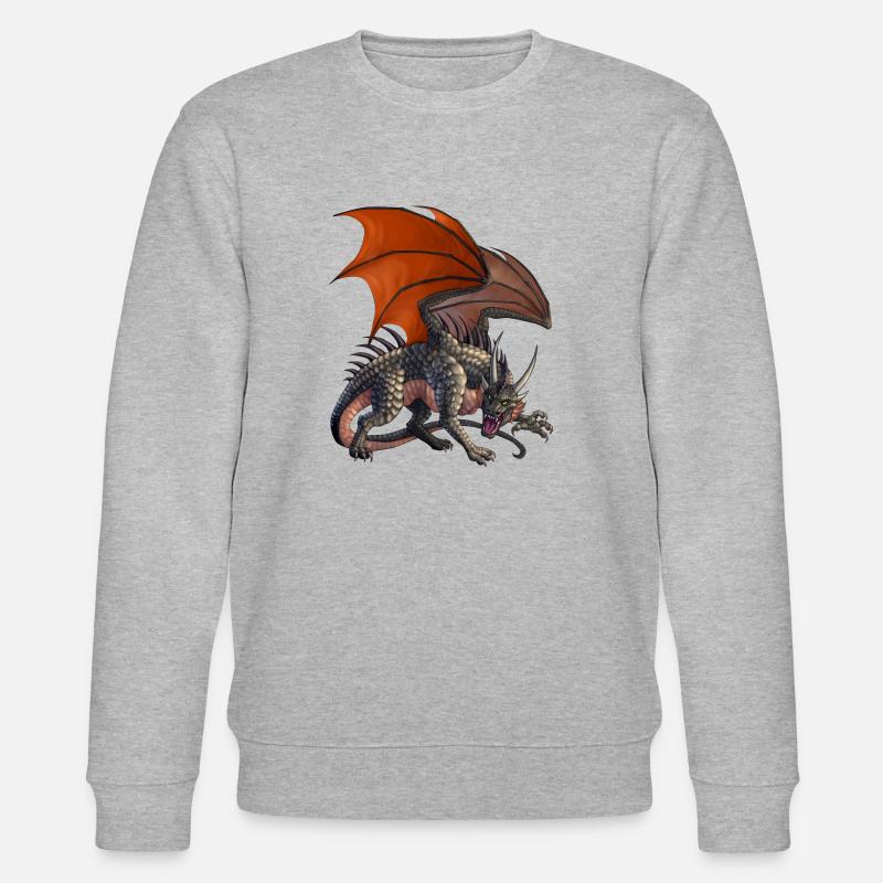 böser drache - Stanley/Stella Unisex Bio-Sweatshirt CHANGER  - Grau meliert