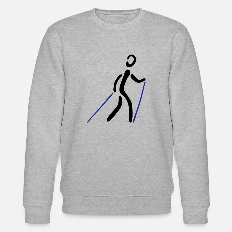 Nordic Walking 2C - Stanley/Stella Unisex Bio-Sweatshirt CHANGER  - Grau meliert