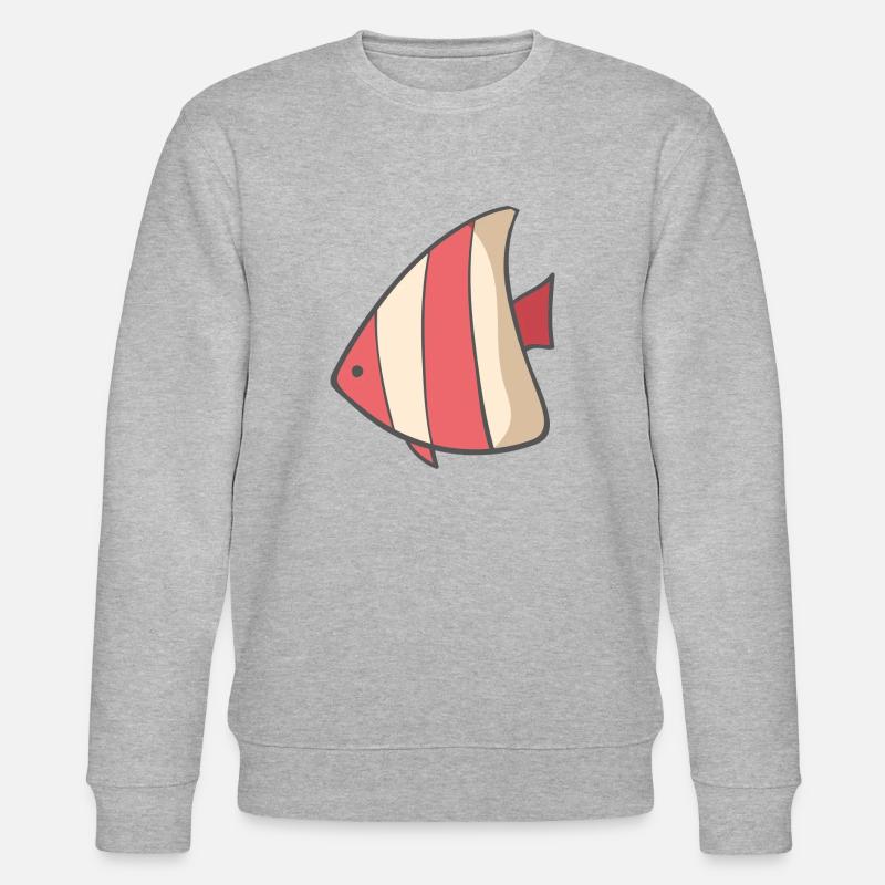 Poisson rayé - Sweat bio CHANGER Stanley/Stella Unisexe - gris chiné