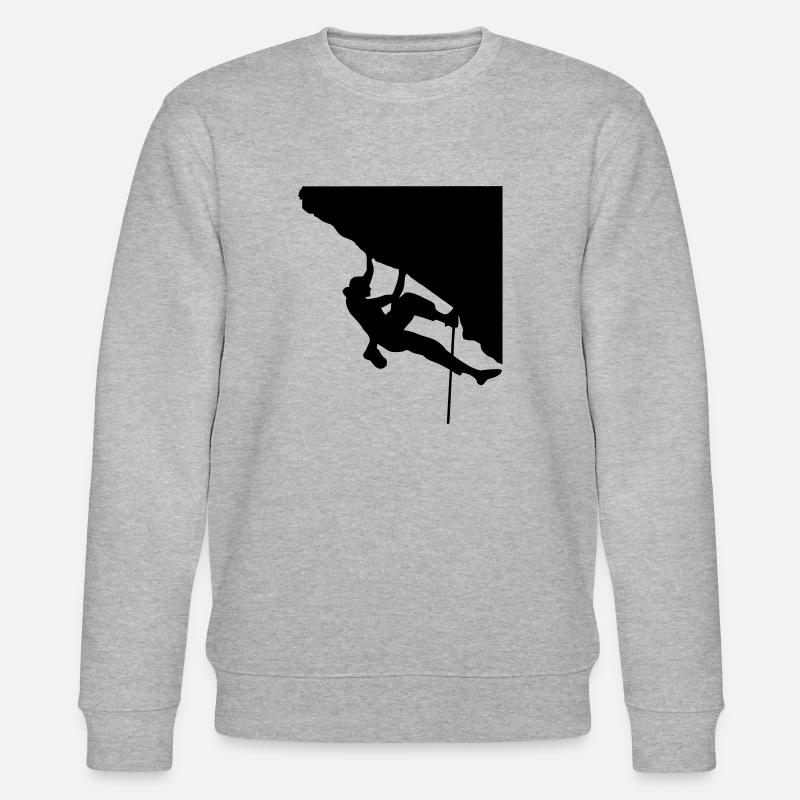 Klettern, Kletterin - Stanley/Stella Unisex Bio-Sweatshirt CHANGER  - Grau meliert