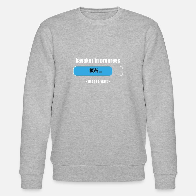 kayaker in progress - Stanley/Stella Unisex Bio-Sweatshirt CHANGER  - Grau meliert