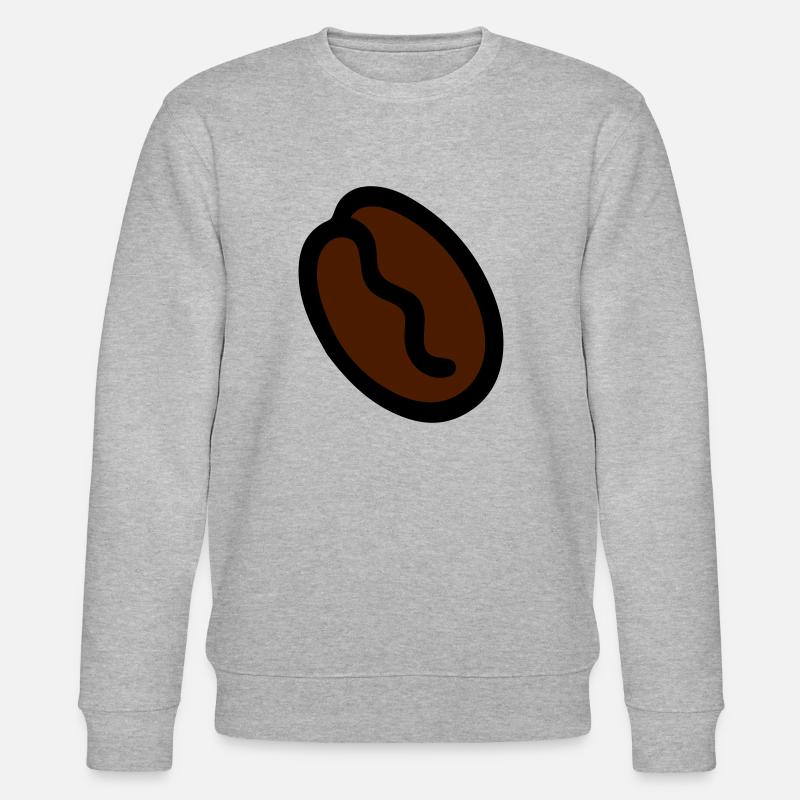 Kaffeebohne Kaffee coffee bean - Stanley/Stella Unisex Bio-Sweatshirt CHANGER  - Grau meliert
