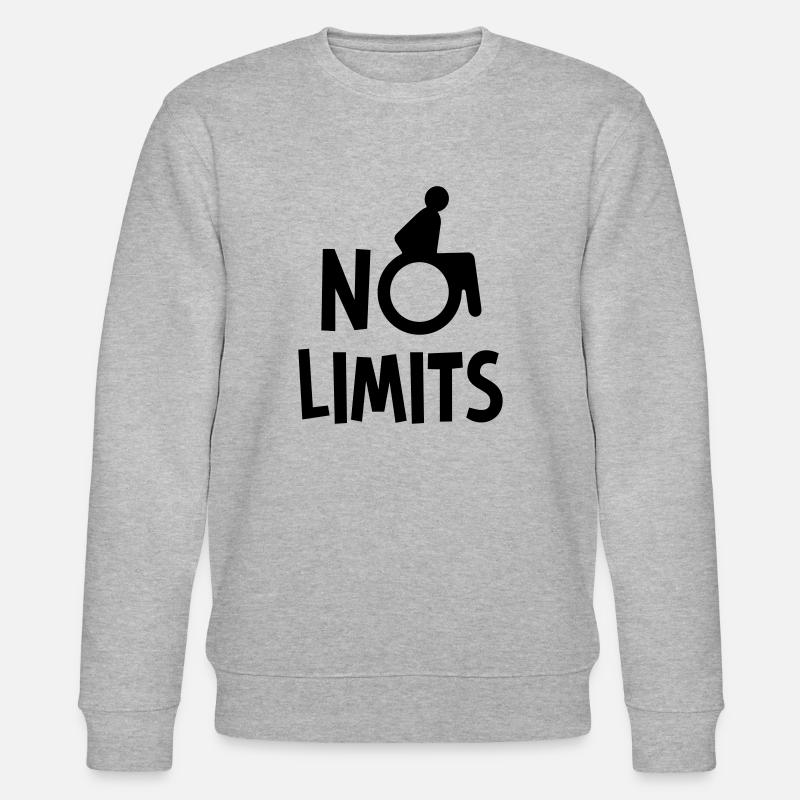 Keine Grenzen - Stanley/Stella Unisex Bio-Sweatshirt CHANGER  - Grau meliert