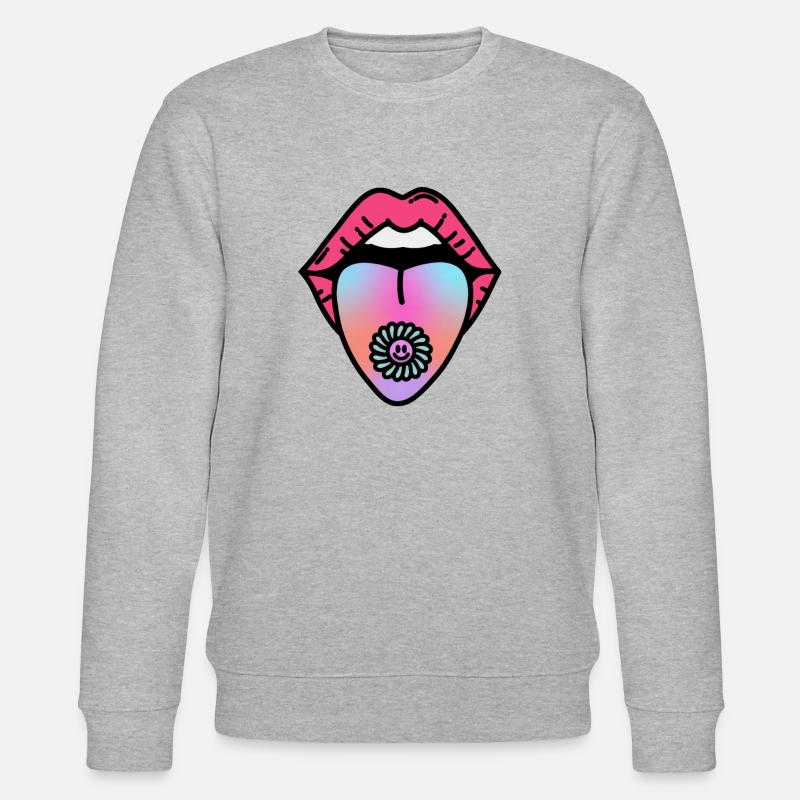 Glücklich - Stanley/Stella Unisex Bio-Sweatshirt CHANGER  - Grau meliert