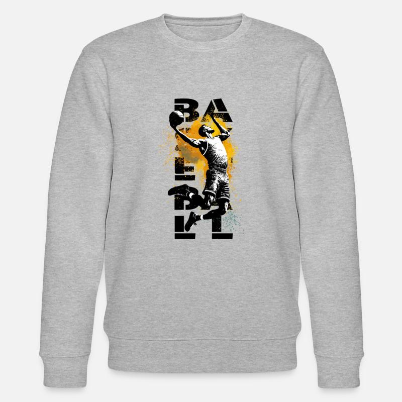 Basketteur High Dunk noir - Sweat bio CHANGER Stanley/Stella Unisexe - gris chiné