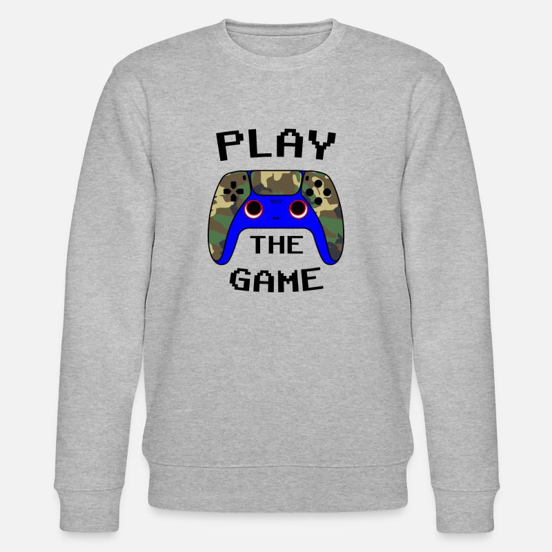Controller Camo - Stanley/Stella Unisex Bio-Sweatshirt CHANGER  - Grau meliert