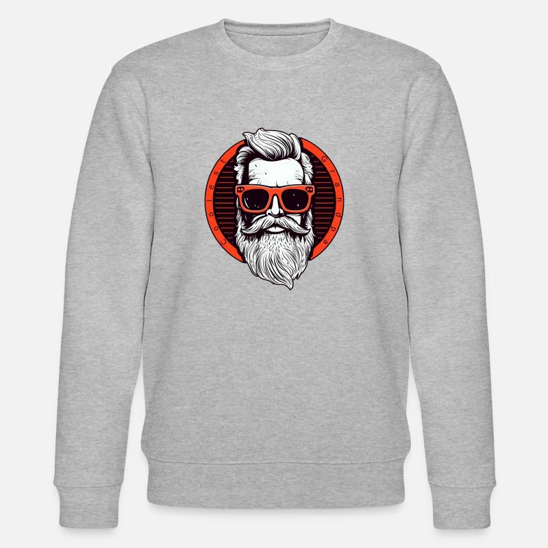 Grand-père le plus cool - Sweat bio CHANGER Stanley/Stella Unisexe - gris chiné