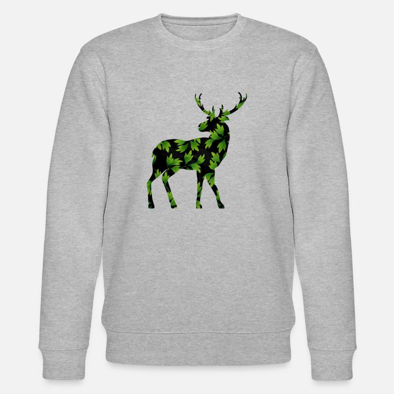 Hirsch - Stanley/Stella Unisex Bio-Sweatshirt CHANGER - Grau meliert