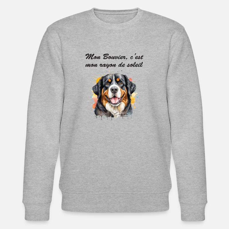 Bouvier rayon de soleil - Sweat bio CHANGER Stanley/Stella Unisexe - gris chiné