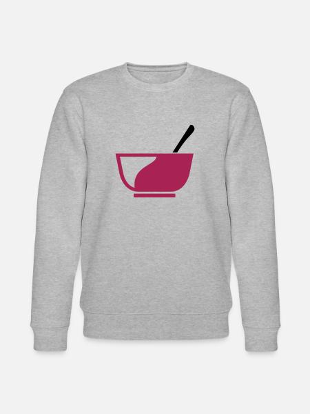 Müslischale zum Frühstück Geschenk - Stanley/Stella Unisex Bio-Sweatshirt CHANGER - Grau meliert