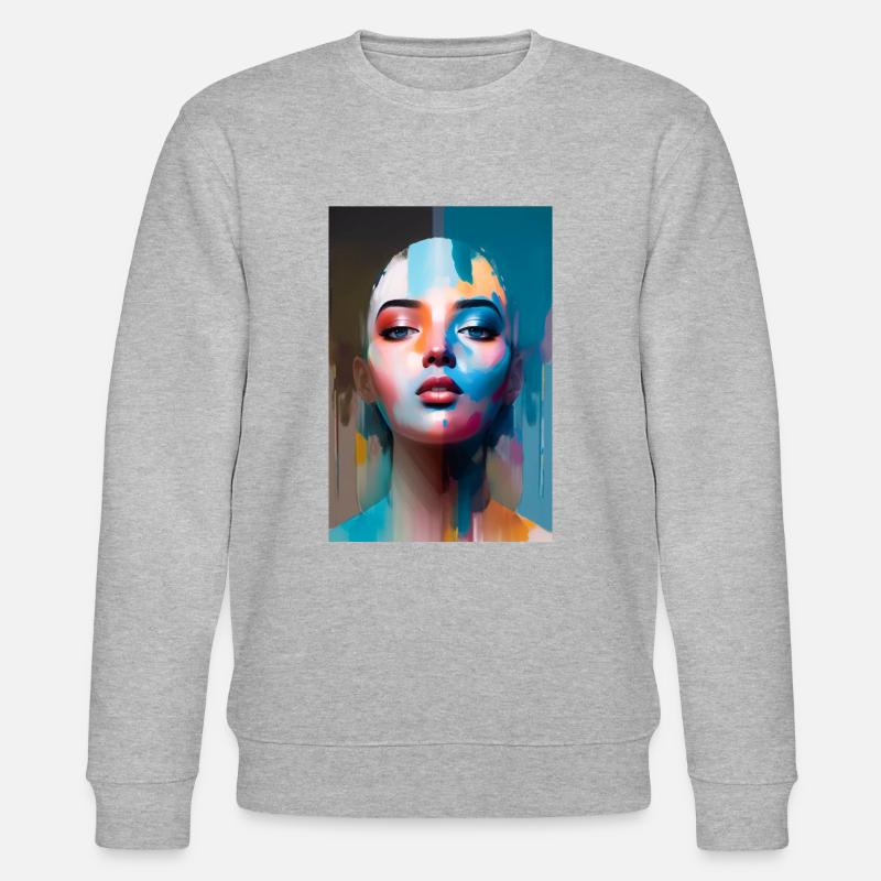 Weide - Stanley/Stella Unisex Bio-Sweatshirt CHANGER  - Grau meliert