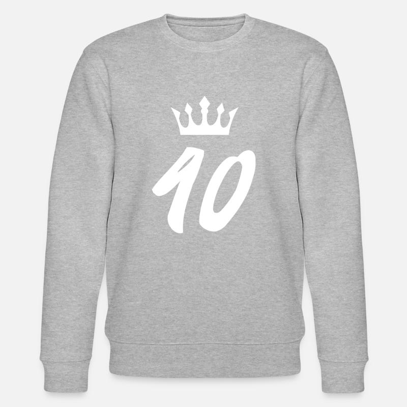 40 Couronne de numéros - Sweat bio CHANGER Stanley/Stella Unisexe - gris chiné
