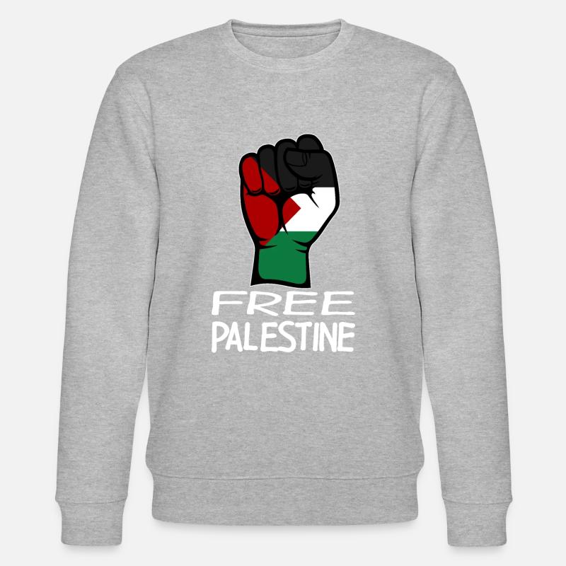 Drapeau de la Palestine libre - Sweat bio CHANGER Stanley/Stella Unisexe - gris chiné