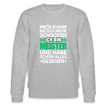 Non-Shockable Master - Stanley/Stella CHANGER Unisex Organic Sweatshirt - heather grey - Front - Nik (191cm) & Marisol (170cm)