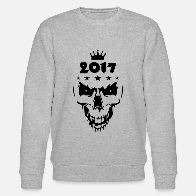 2017 Totenkopf - Stanley/Stella Unisex Bio-Sweatshirt CHANGER - Grau meliert