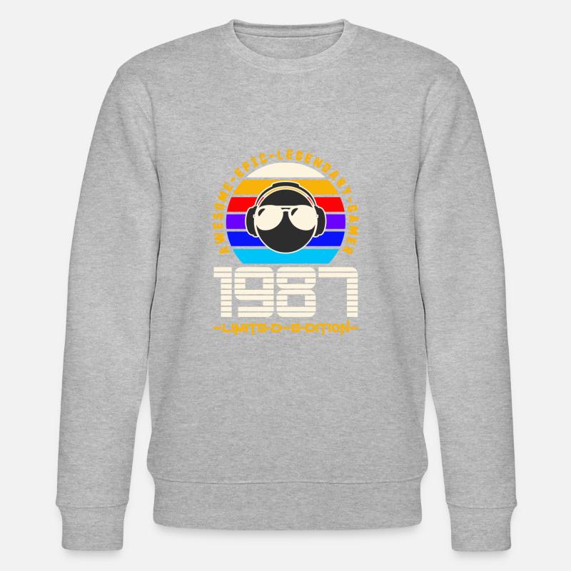 1987 - Sweat bio CHANGER Stanley/Stella Unisexe - gris chiné