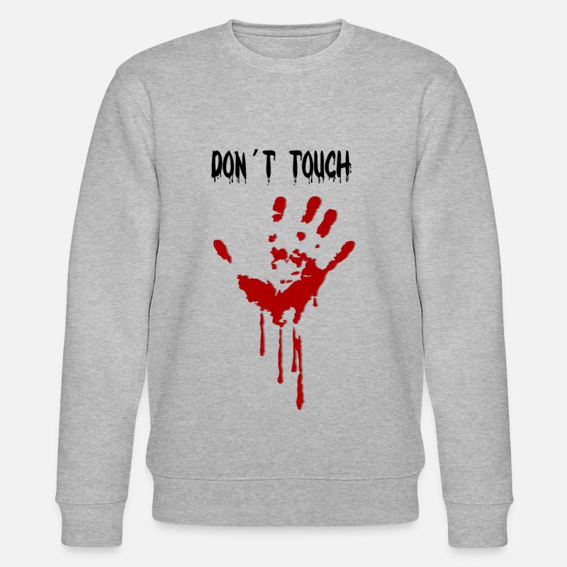 Don't touch - Stanley/Stella CHANGER Unisex Organic Sweatshirt - heather grey