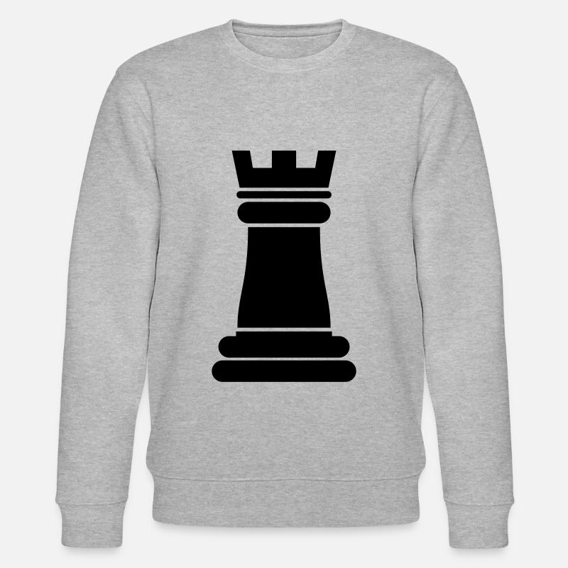 Tour de pièces d’échecs - Sweat bio CHANGER Stanley/Stella Unisexe - gris chiné