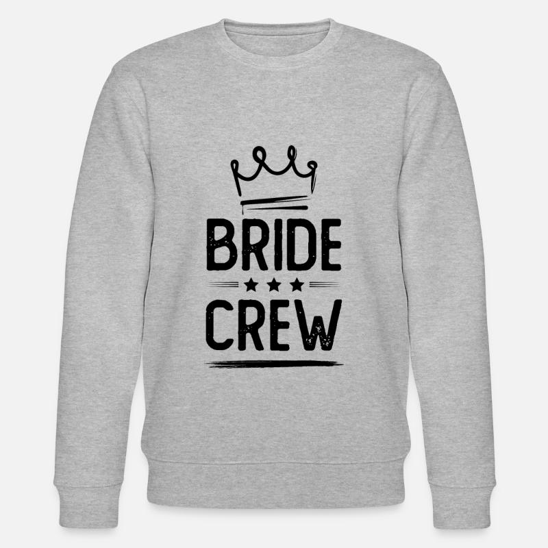 Bride Crew - Stanley/Stella Unisex Bio-Sweatshirt CHANGER  - Grau meliert