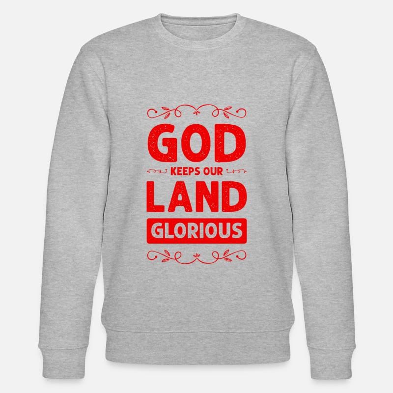 gott bibel - Stanley/Stella Unisex Bio-Sweatshirt CHANGER  - Grau meliert