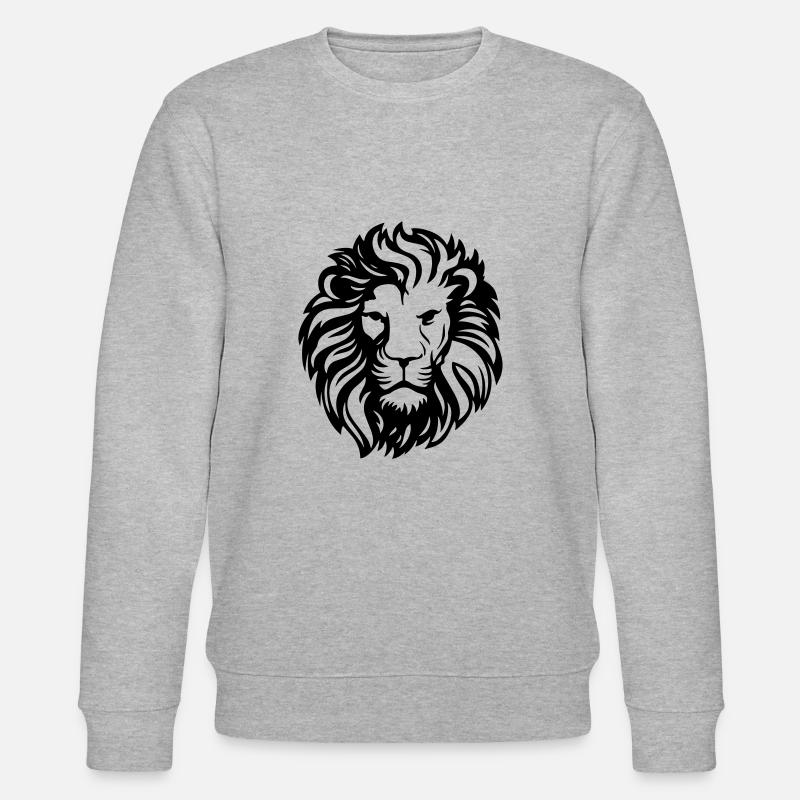 löwe - Stanley/Stella Unisex Bio-Sweatshirt CHANGER  - Grau meliert