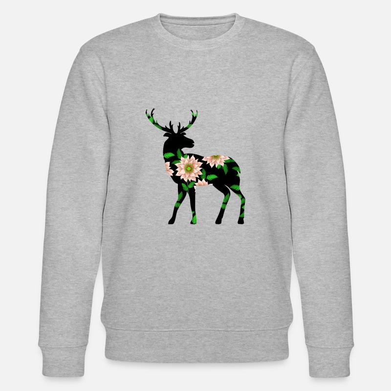 Hirsch - Stanley/Stella Unisex Bio-Sweatshirt CHANGER  - Grau meliert