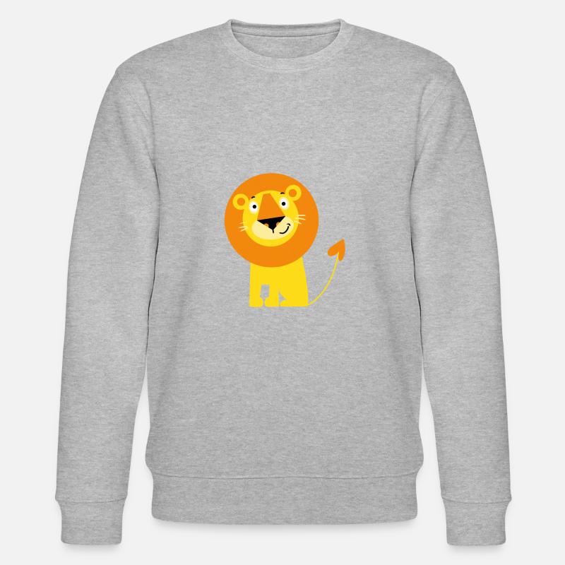 Papa Löwe - Stanley/Stella Unisex Bio-Sweatshirt CHANGER  - Grau meliert